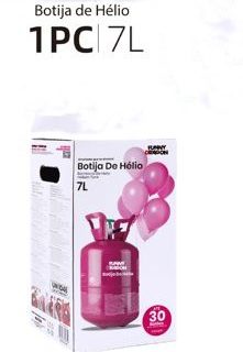 Bouteille d’hélium compacte 7 litres 30 ballons