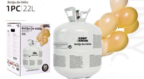 Bouteille d’hélium compacte 22 litres 90 ballons