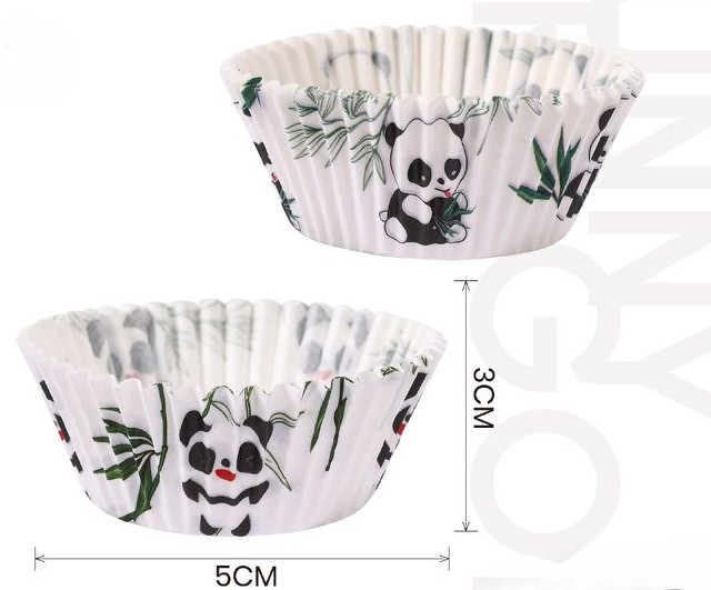 Papier panda en forme de 5x3cm (paquet de 100)
