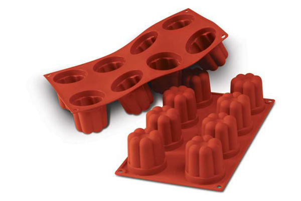 Moule à fleurs en silicone 8 cavités 57x57mm