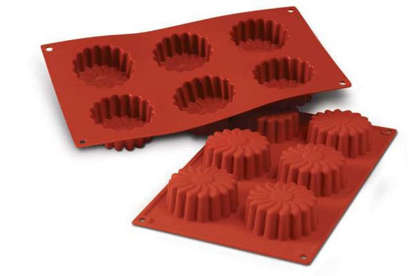 Moule en silicone Daisy 6 cavités 70mm x 28mm