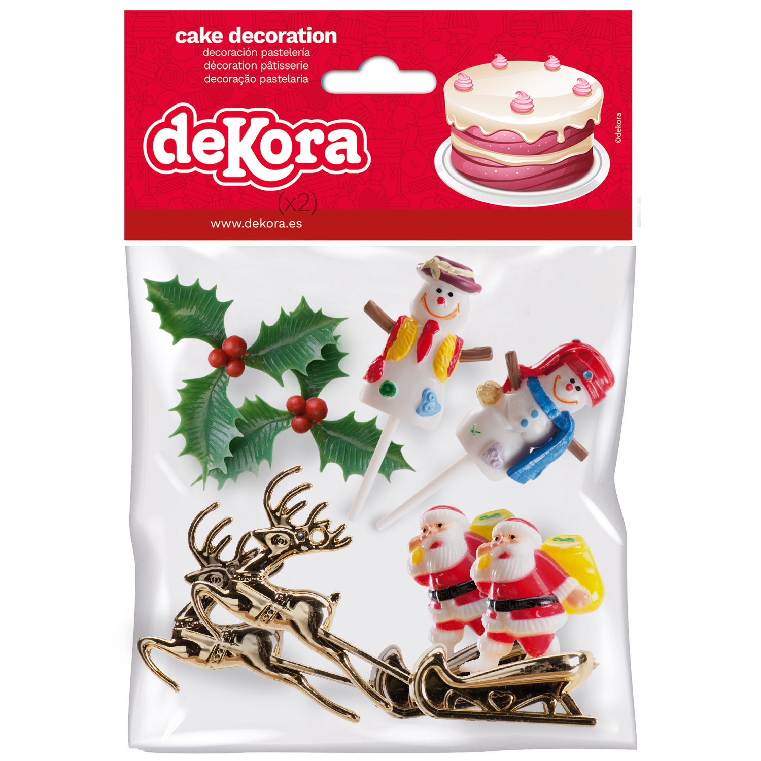 Kit de Noël de 6 pièces sous blister