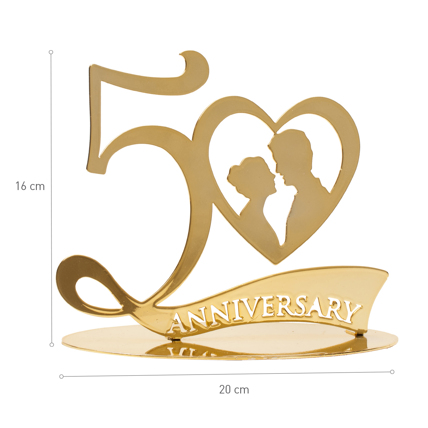 Plaque en métal Noces d’Or 20x16cm