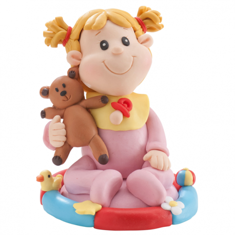Fille assise 9cm