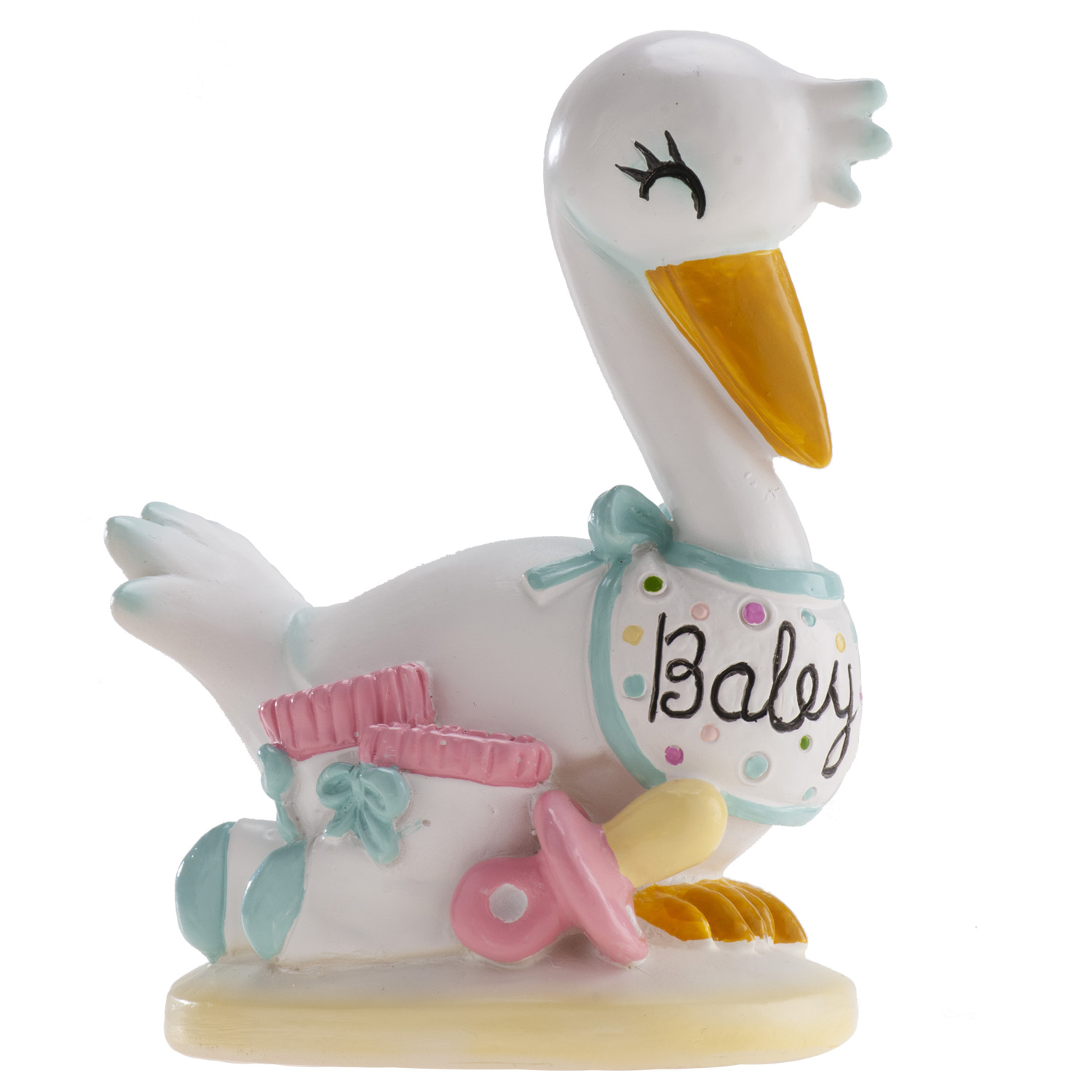 Cigogne de baptême BABY 10cm