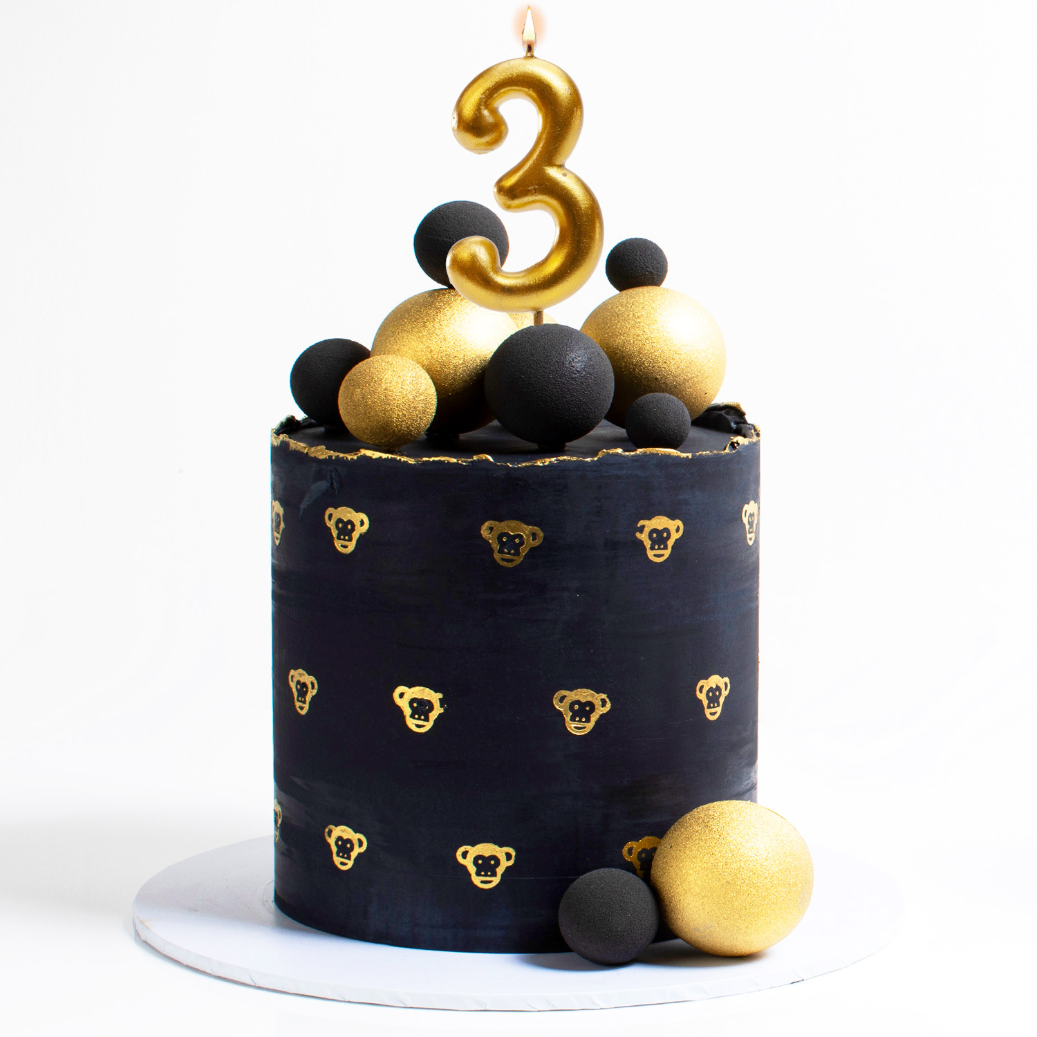 Bougie Dorée 5,5cm N°3