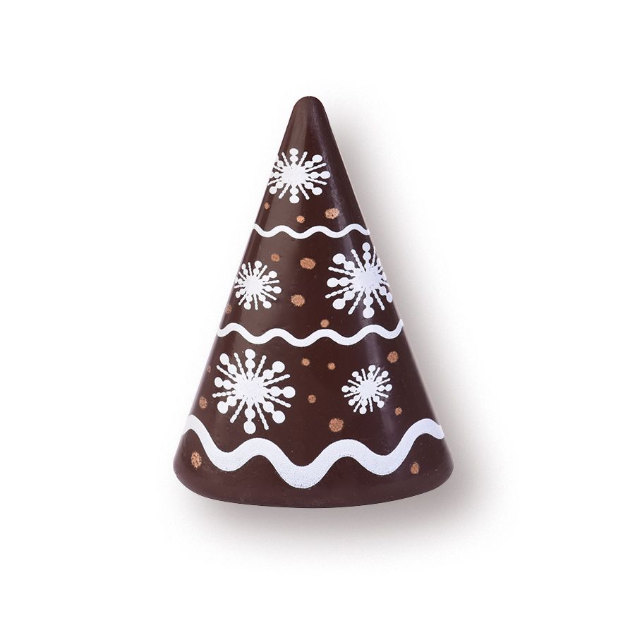 Sapin de Noël en chocolat (2 pièces)