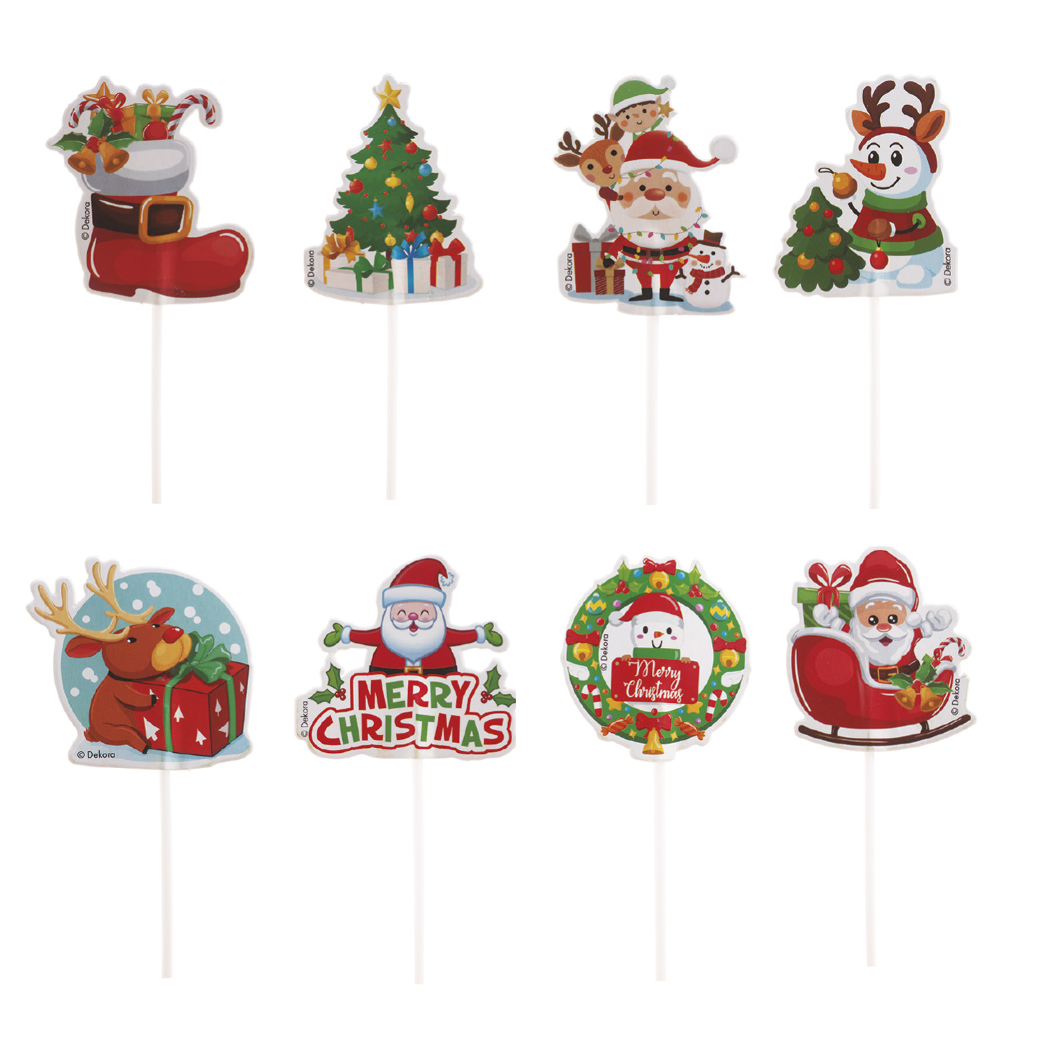 Gâteau de Noël 8 modèles 9x6cm Sc.48