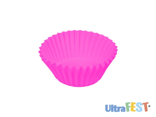 Moule en papier rose gourmand n°4 3x2x3.5cm Pack.85
