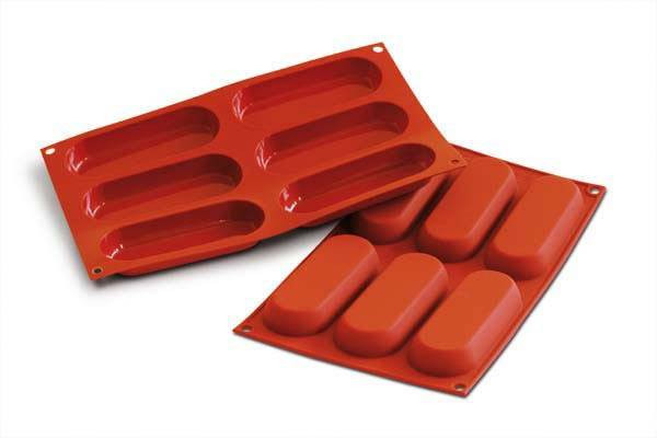 Moule en silicone 6 cavités Savoiardi 127.5x47 H X 17mm