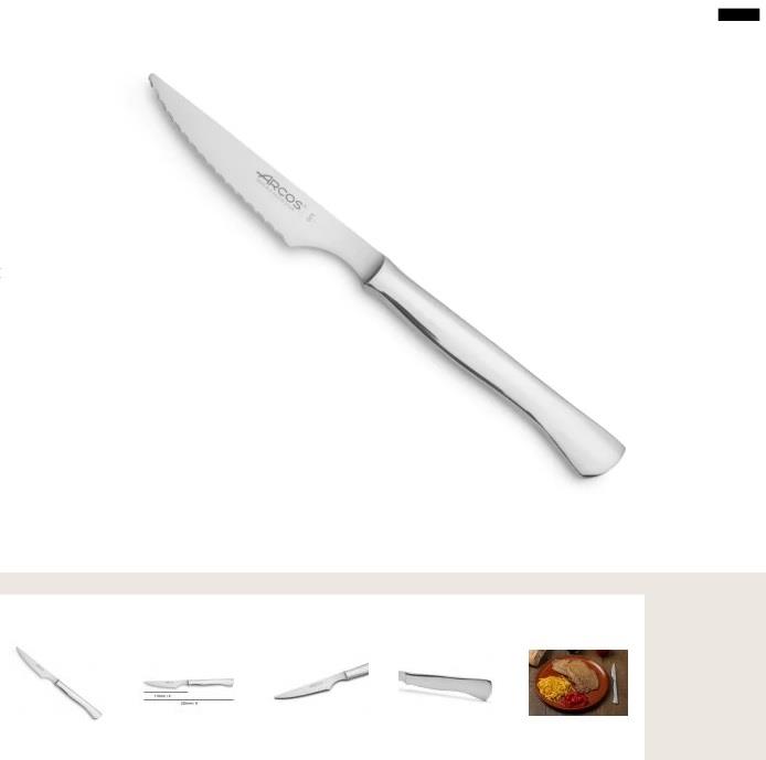 Couteau à viande monobloc Pearl Edge Arcos 110mm