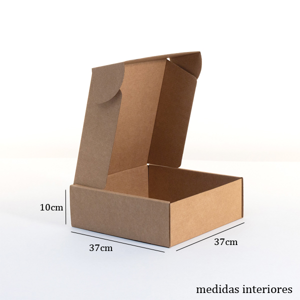 Boîte d’expédition kraft 37x37x10cm