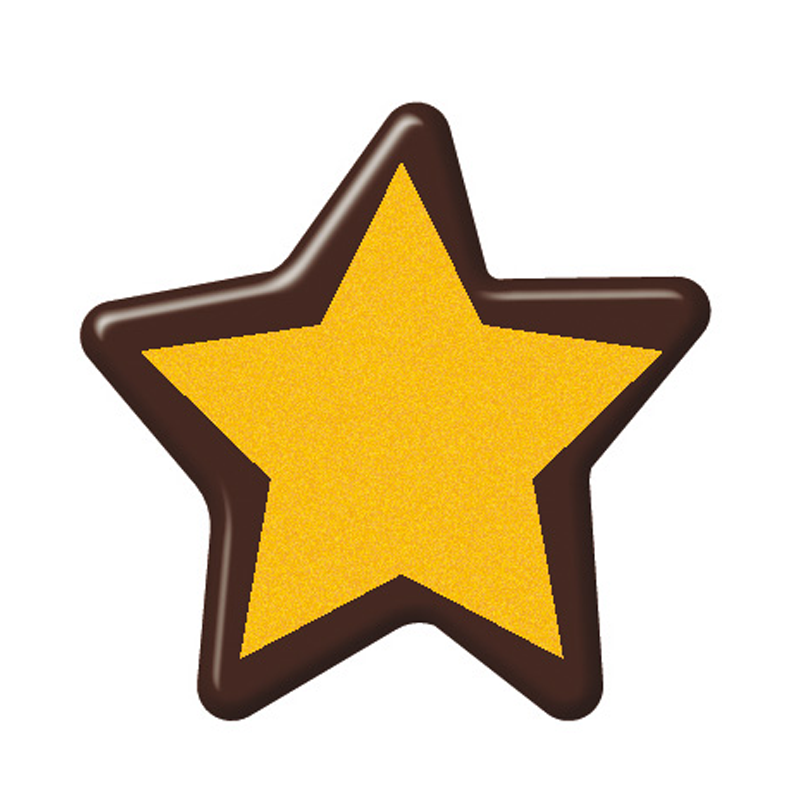 Étoile dorée dans la boîte de chocolats 120