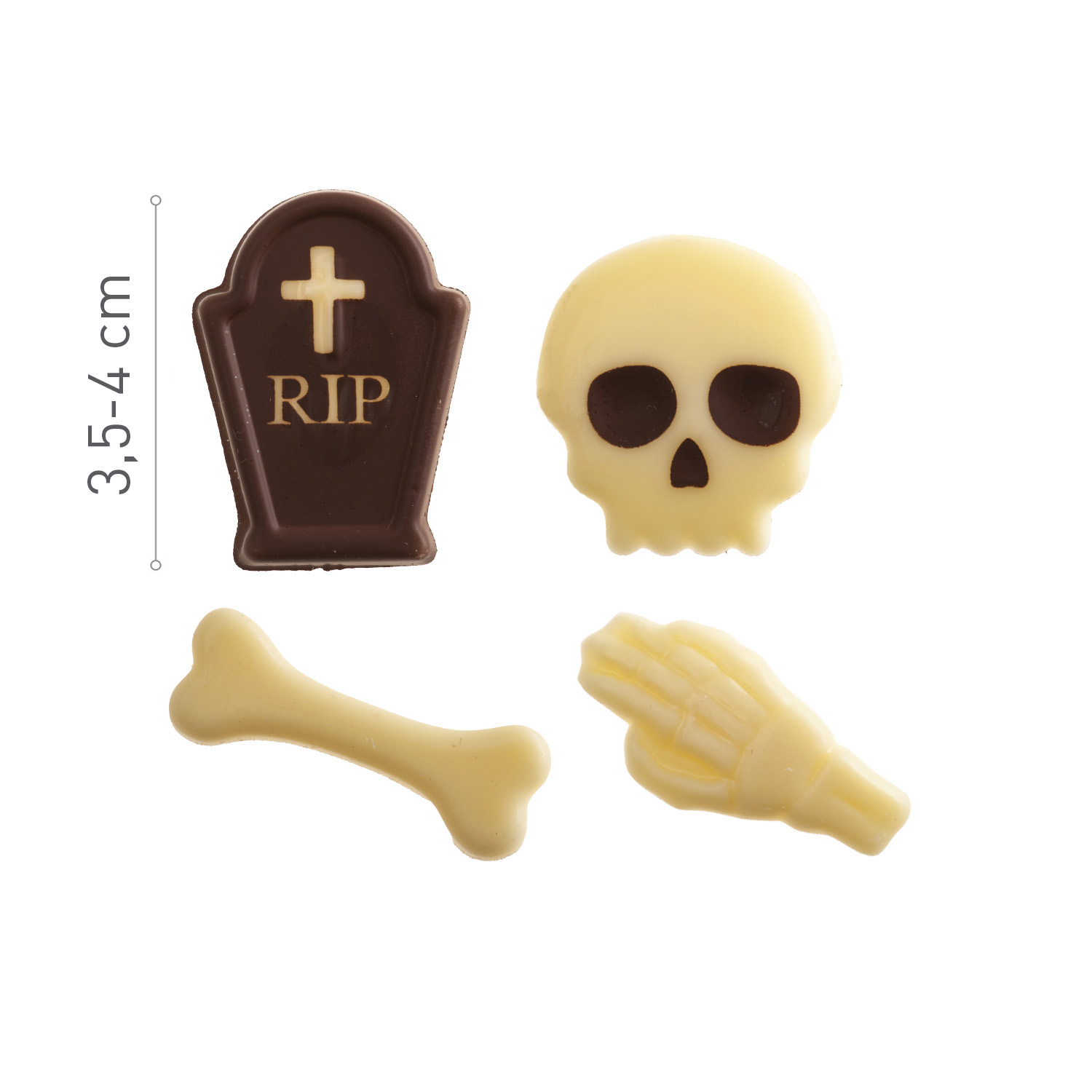 Assortiment de chocolats d’Halloween 4 modèles Box.80