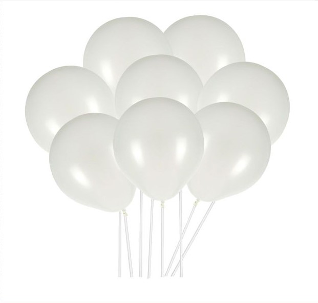 Ballons blancs 30cm Sc.8
