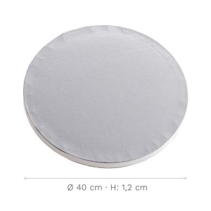 Piètement recouvert de blanc 40 cm x 1,2 cm