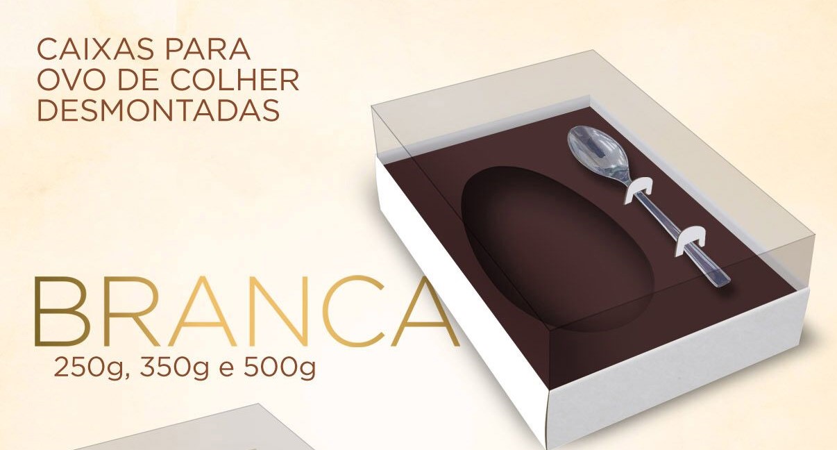 Boîte d’oeufs blancs de 350g avec cuillère 16,5x17x10,5cm