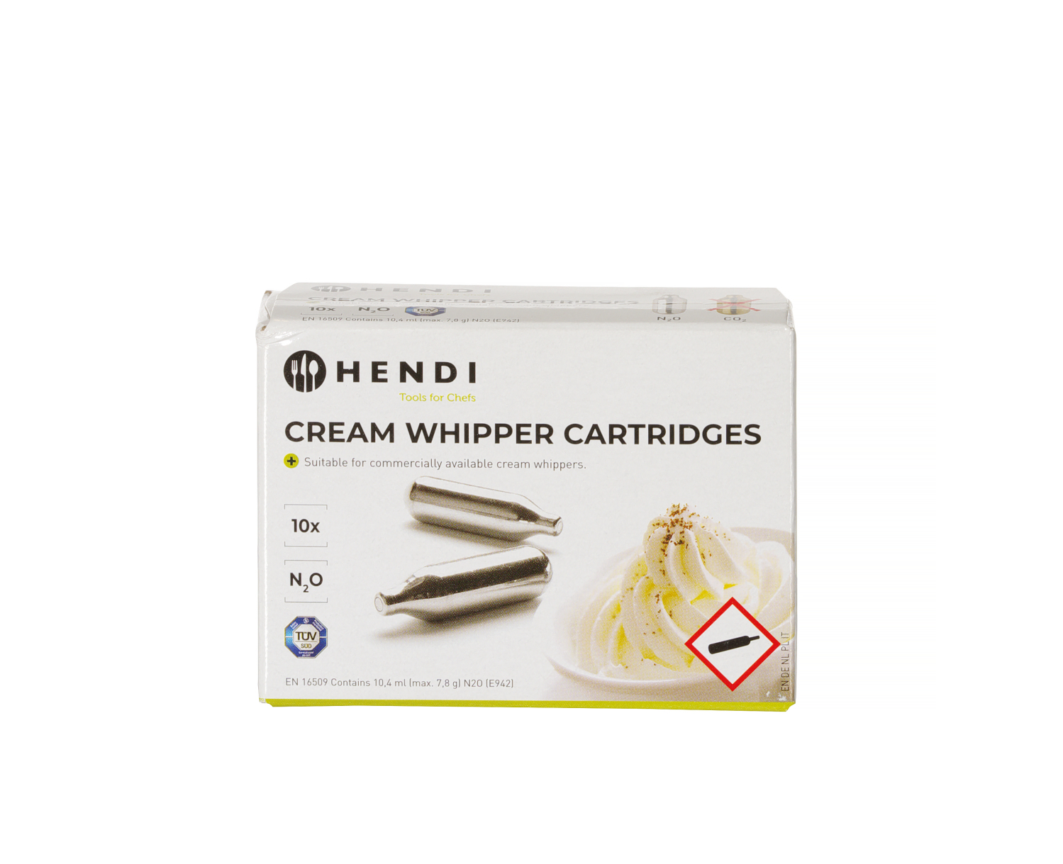 Chargeurs de barattage de crème fouettée, paquet de 10