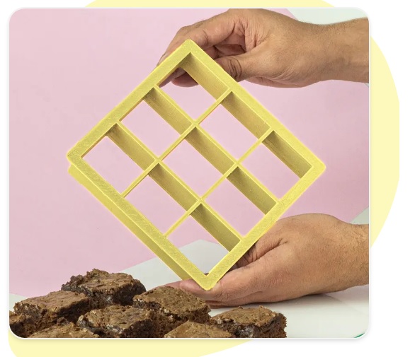 Coupe-brownie 5x5cm 9 cavités