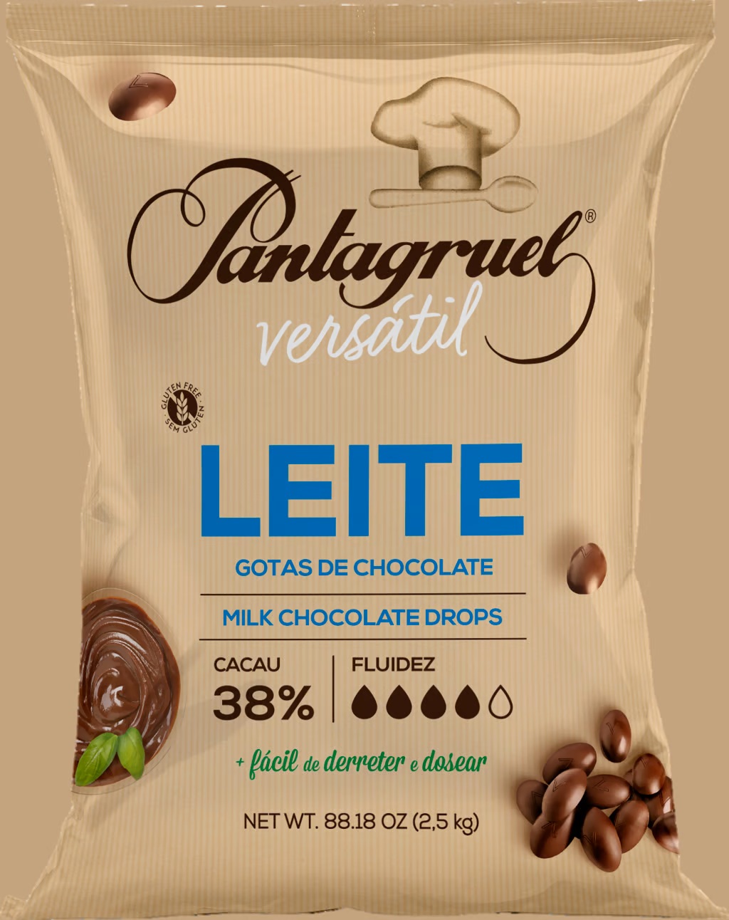 Pantagruel Gomme au chocolat au lait 38 % m/c Sc. 2.5Kg