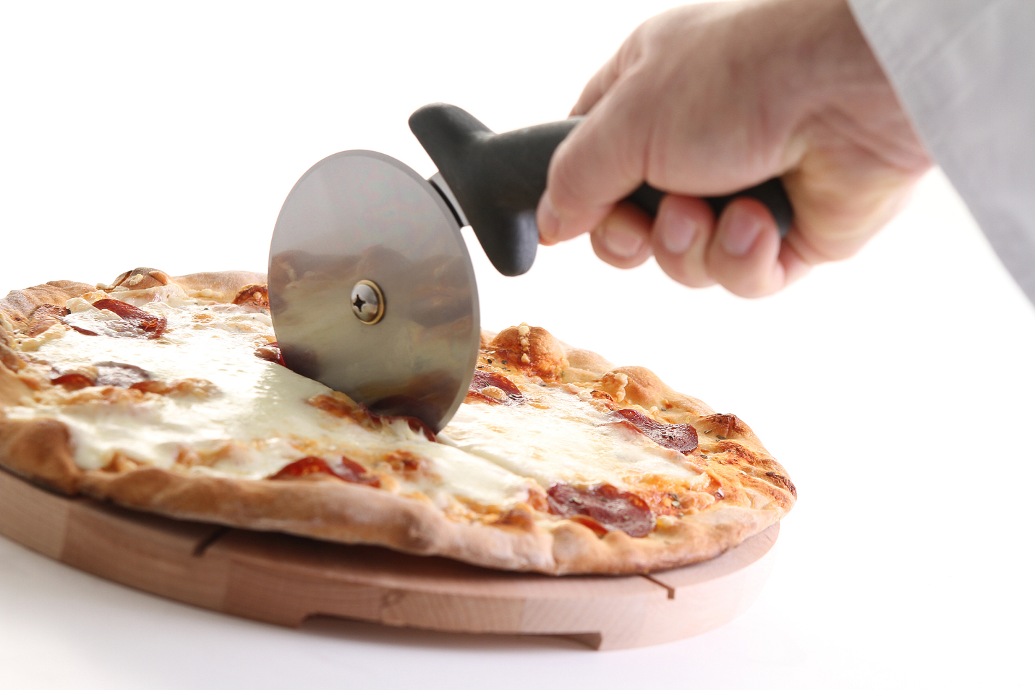 Coupe-pizza en acier inoxydable de qualité supérieure