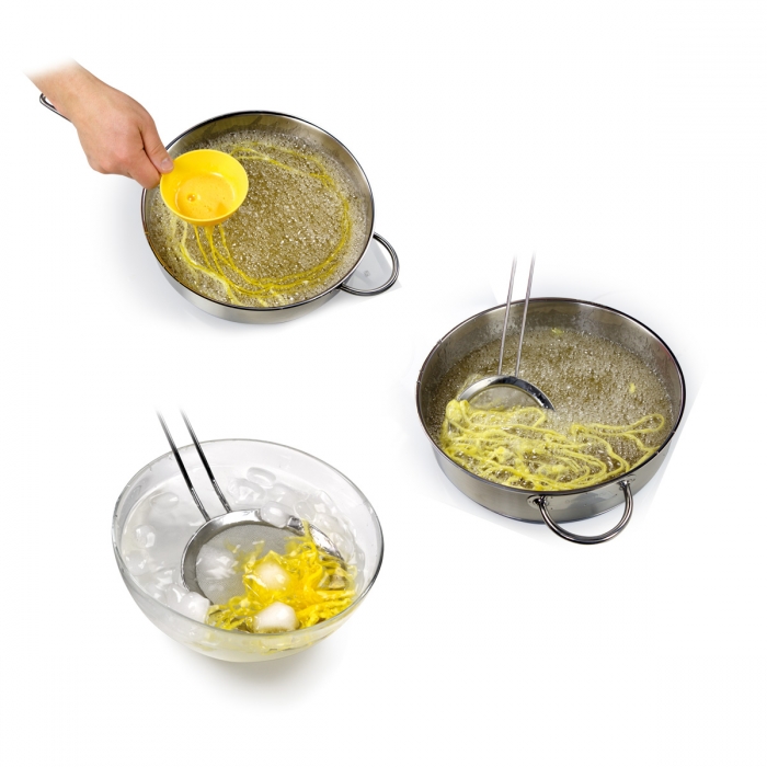 Entonnoir pour anneaux d’oeufs 4 buses 18,5 cm
