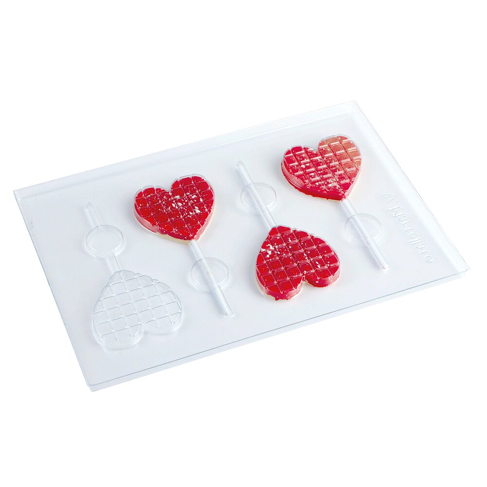 Kit PP 8 sucettes coeur 68x65mm 34gr env.