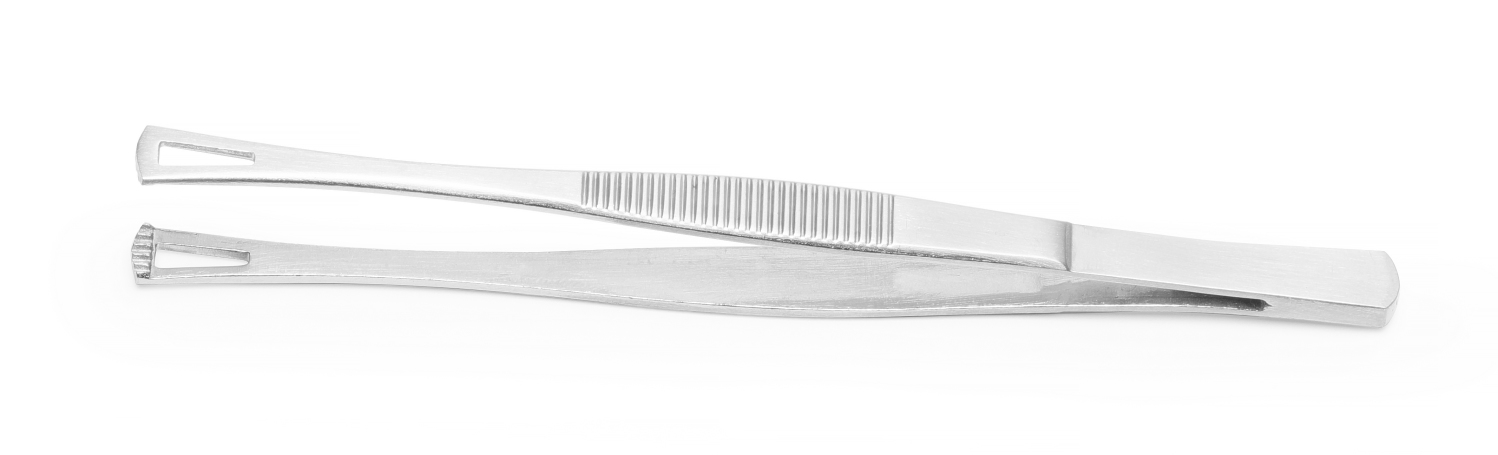 Pince à épiler à pointe droite de 145 mm