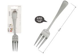 Fourchette à dessert en acier inoxydable 15cm 6 pcs.