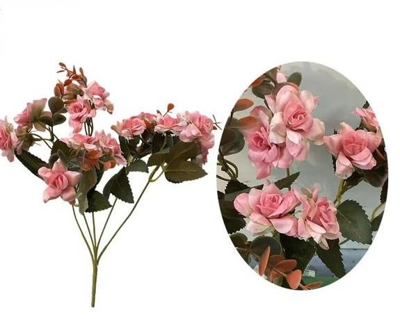 Branche de rose avec 15 roses 30cm