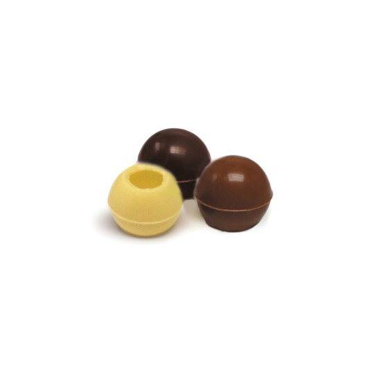 Boîte de mélange de truffes au chocolat au lait, blanc et noir. 252