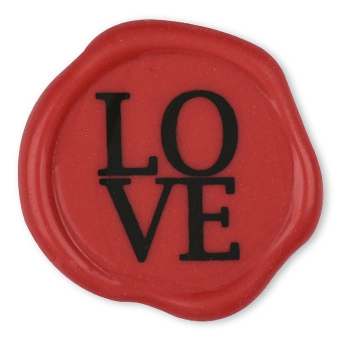 LOVE Assiette de Chocolat Rouge 2 Unités