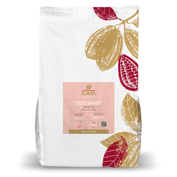 EDELWEISS Chocolat Blanc ICAM 36 % Sc.