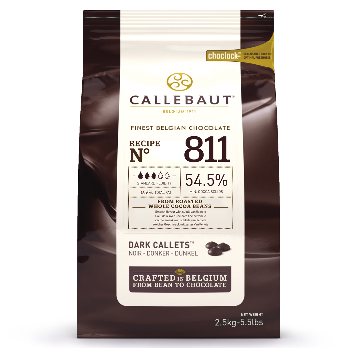 Chewing-gum au chocolat noir 54.5 % (811) 2.5Kg