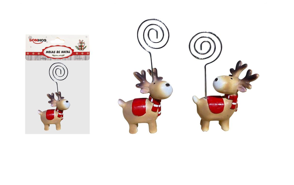Renne de Noël avec épingle 13cm