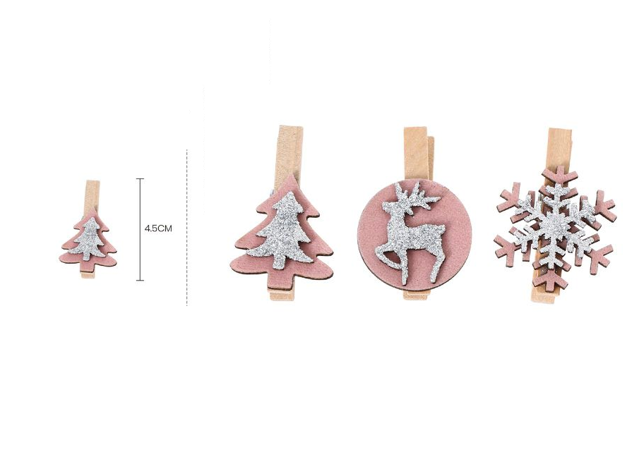 Ornement de Noël printanier, 5 cm, 3 pièces.