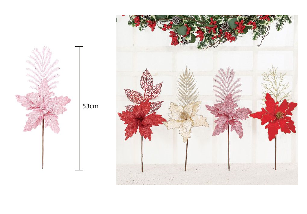 Fleur de Noël 50cm