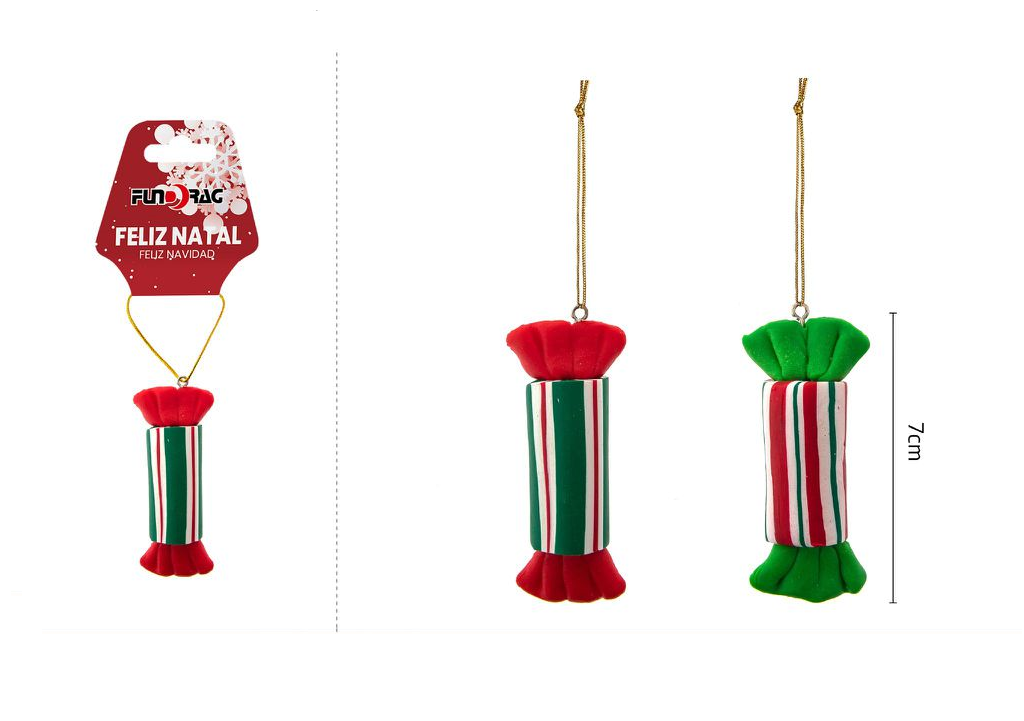 Ornement de Noël bonbon 8 cm