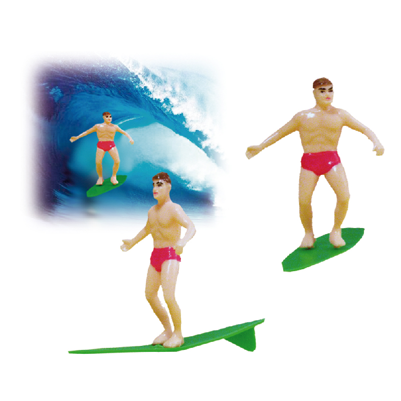 Surfeurs en plastique