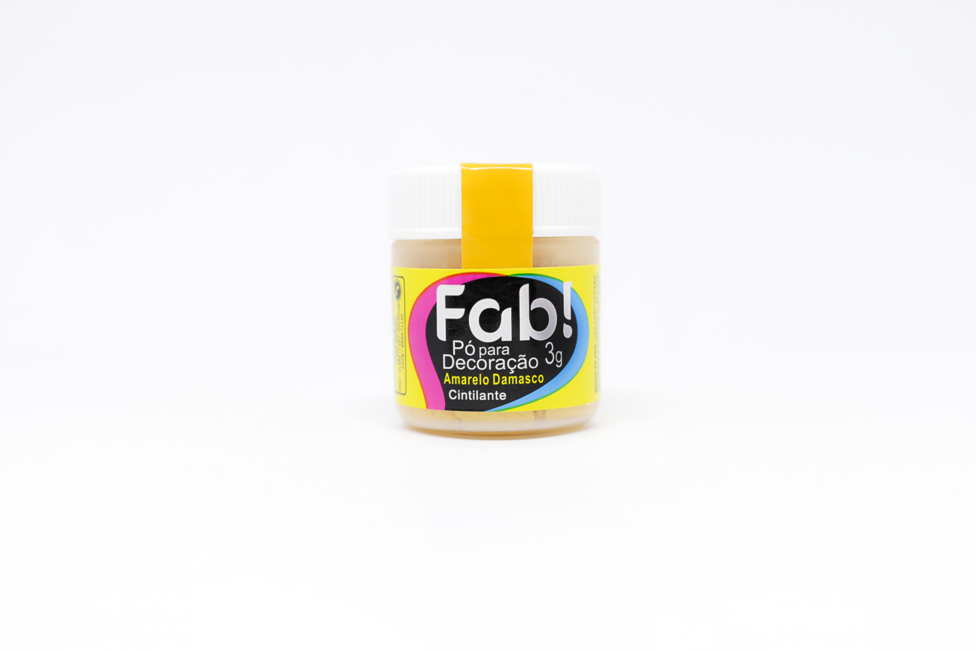 Poudre décorative jaune abricot 3g