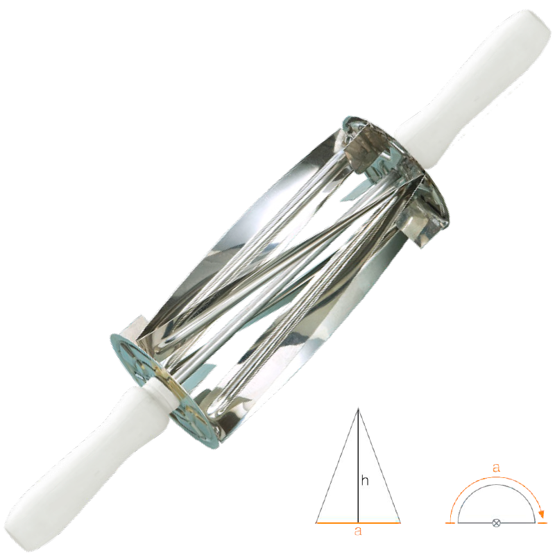 Coupe-croissant en acier inoxydable 197 x 210 mm