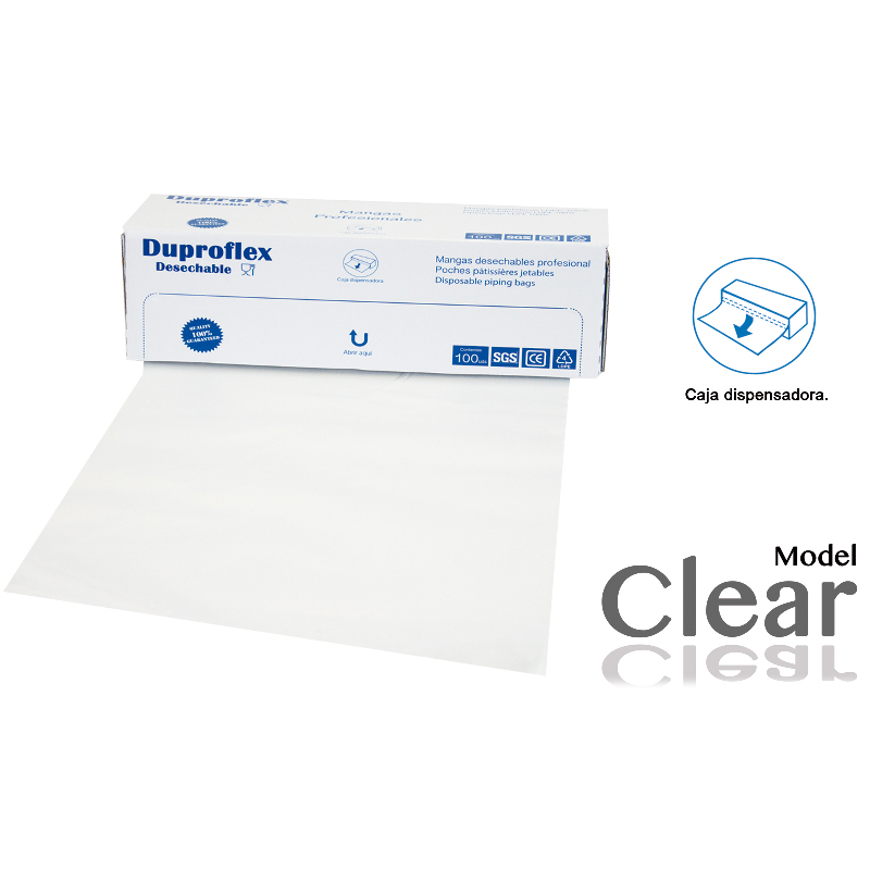 CLEAR 75 poche à douille 40x25cm Boîte de 100