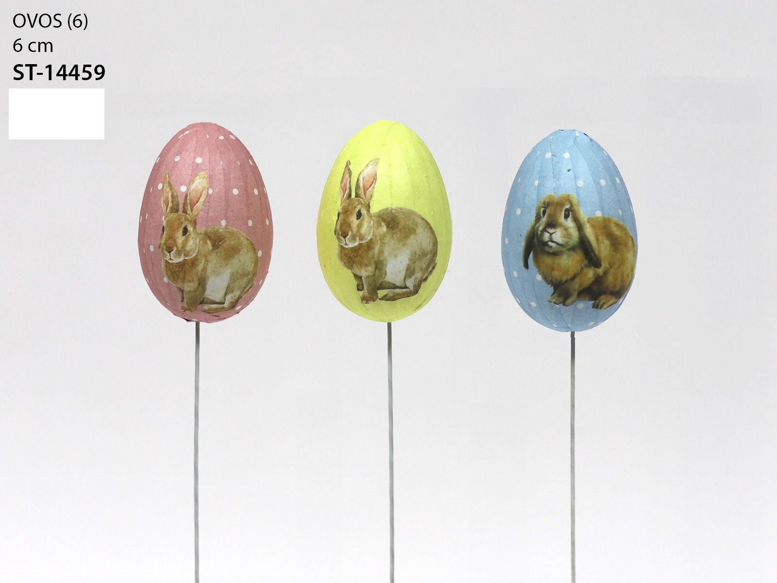 Oeufs de Pâques décorés 5cm S.6