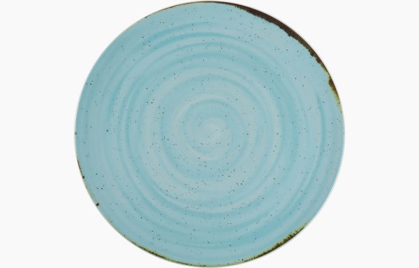 Assiette en porcelaine bleu Costa Verde 32cm