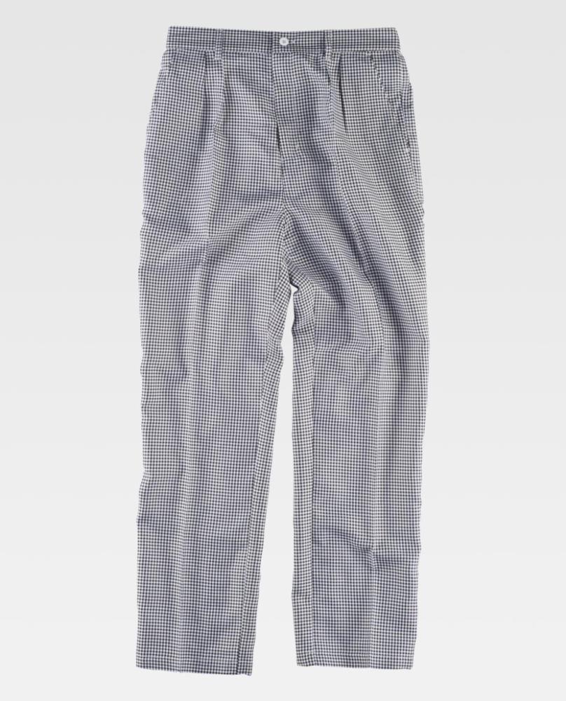 Pantalon modèle d’hôtel blanc / noir taille 44
