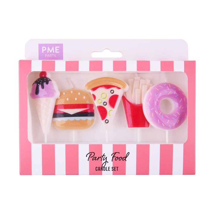Bougie alimentaire décorative de 7 cm, lot de 5 PME