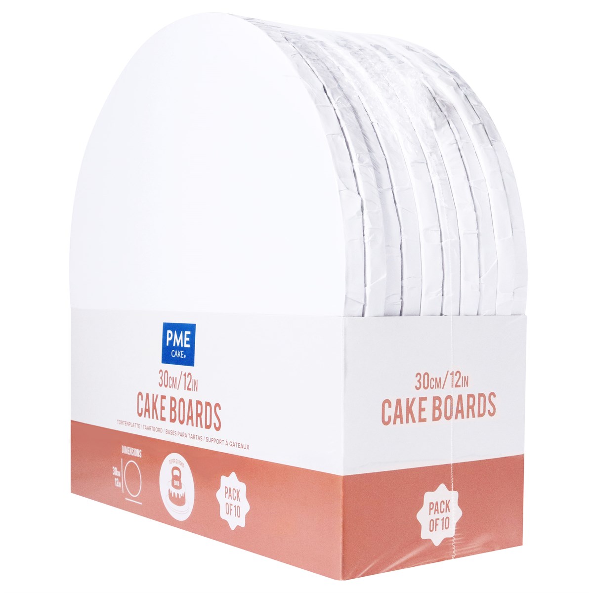 Socle enduit blanc PME 30x1.2Cm Pack.10