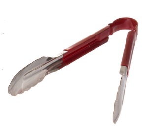 Pince à barbecue en acier inoxydable avec poignée enduite 23cm