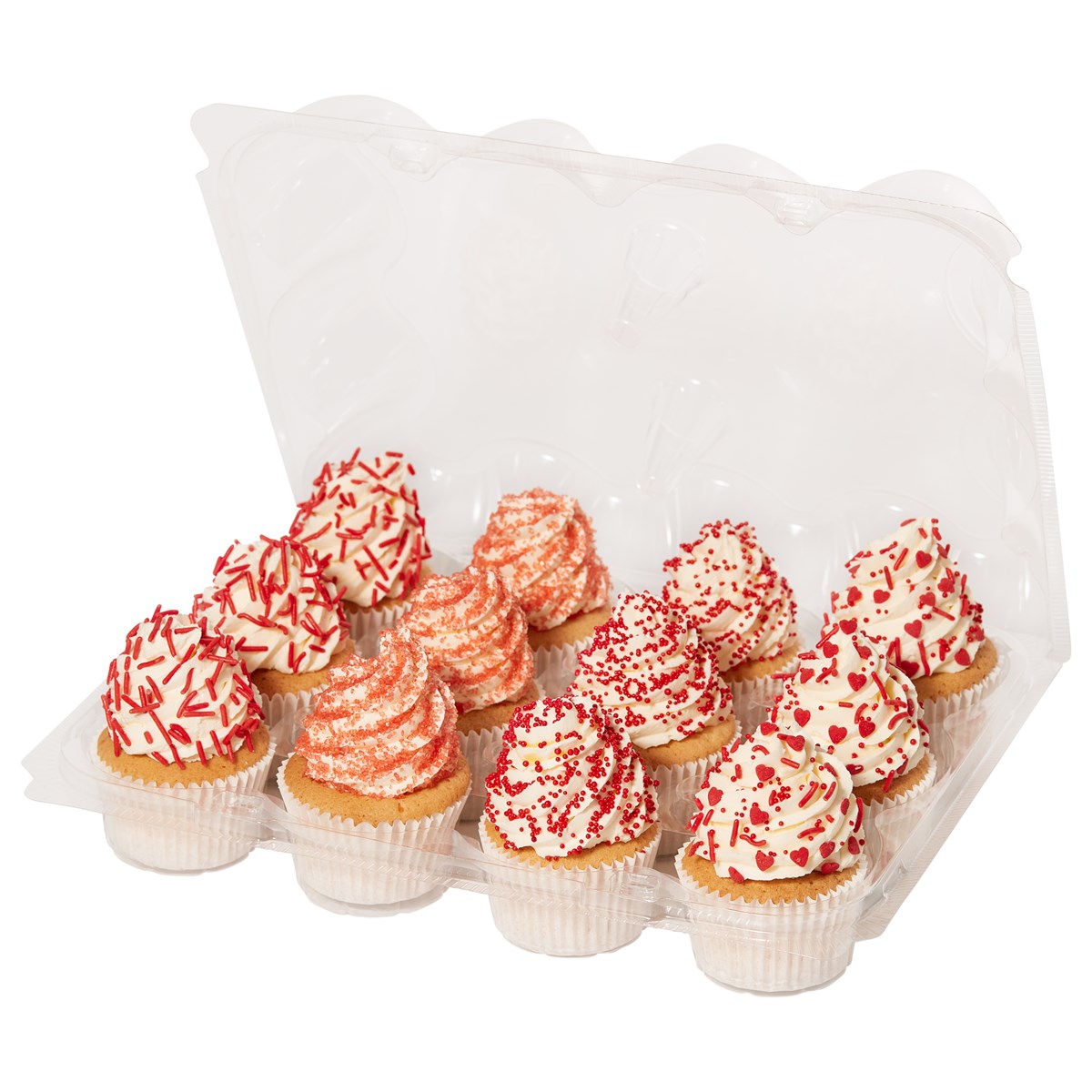 Boîte PP P/12 Cupcakes PME 25x17x9cm Pack.3