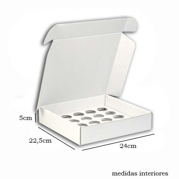 Boîte pour 25 Brigadeiros blancs